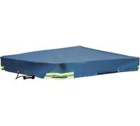 Auvent universel pour voiture/remorque - Voile d'ombrage/bâche - Tissu Oxford - Imperméable, anti-poussière, protection UV - 220 x 125 cm - Argent
