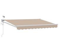 Auvente électrique rétractable vidaXL, beige, 3,5 x 2 m
