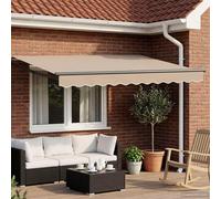 Auvente électrique rétractable vidaXL, beige et anthracite, 3 x 2,5 m