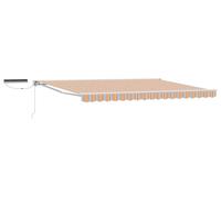 Auvente électrique rétractable vidaXL, bleu, orange, blanc, 4 × 3,5 m