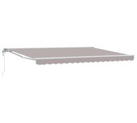 Auvente électrique rétractable vidaXL, gris clair, 4,5 × 3 m