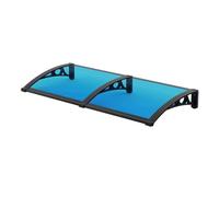 Auvents De Terrasse Extérieurs, Auvent en Alliage D'aluminium | Conception en polycarbonate, forte portance,for volet solaire,protection contre la pluie et la neige(100x400cm/39x158in)