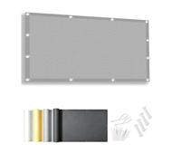 AUWUUA Brise Vue Balcon Gris Clair 80x150cm Brise Vue Occultant Extérieur, Clôture Jardin en PES 220g/m², Protection UV Vent Résistant aux Imperméable avec Attaches pour Terrasse Piscine