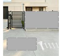 AUWUUA Brise Vue Jardin Cloture 1.5x10M/150x1000cm Imperméable Cache Balcon Brise Vue, Couverture de confidentialité Écran Protection UV Opaque Résistant aux Intempéries, Gris Clair