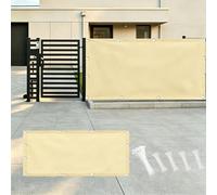 AUWUUA Brise Vue Jardin Cloture 1x5M/100x500cm Imperméable Cache Balcon Brise Vue, Couverture de confidentialité Écran Protection UV Opaque Résistant aux Intempéries, Jaune