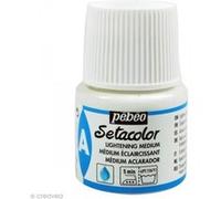 Pebeo PINTURA Setacolor Auxiliares Medium Aclarador 45ml