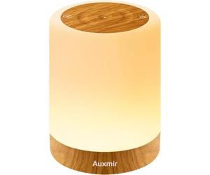 Auxmir Lampe de Chevet, Veilleuse LED avec 256 Couleur RVB, Lampe Ambiance sans Fil avec Minuteur, Veilleuse Allaitement Nuit Tactile, 3000mAh Rechargeable USB pour Chambre Enfant, Salon, Camping