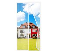 Auxmir Moustiquaire Porte Fênetre Magnétique 100x220cm, Rideau Anti Mouches Aimantée Maille Ultra Fine, Moustiquaire Baie Vitree Coulissante Sans Perçage avec Ruban Adhésif, Fermeture Automatique