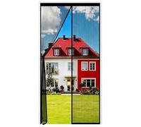 Auxmir Moustiquaire Porte Fênetre Magnétique 110x210cm, Rideau Anti Mouches Aimantée Maille Ultra Fine, Moustiquaire Baie Vitree Coulissante Sans Perçage avec Ruban Adhésif, Fermeture Automatique