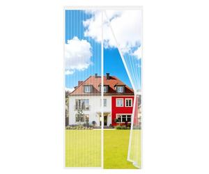 Auxmir Moustiquaire Porte Fênetre Magnétique 120x220cm, Rideau Anti Mouches Aimantée Maille Ultra Fine, Moustiquaire Baie Vitree Coulissante Sans Perçage avec Ruban Adhésif, Fermeture Automatique