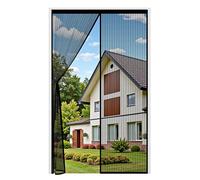 Auxmir Moustiquaire Porte Fênetre Magnétique 75x220cm, Rideau Anti Mouches Aimantée Maille Ultra Fine, Moustiquaire Baie Vitree Coulissante Sans Perçage avec Ruban Adhésif, Fermeture Automatique