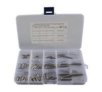 AUYXSSZ Assortiment de 12 goupilles à Chape de Tailles Multiples, en Forme de T et Rondes, avec boîte de Rangement Durable pour projets de Bricolage et