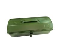 AUYXSSZ Boîte à Outils Vide en Fer, conçue pour Les Outils proprement et Facilement transportable dans Un Atelier Un Garage. Fermeture à loquet, Vert, 37 x 16 x 12 cm