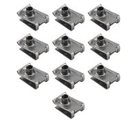 AUYXSSZ Clips de Fixation pour écrous en Forme de U, Robustes et durables, en Acier Inoxydable, pour Applications sur Panneaux et Motos. Assortiment de Clips