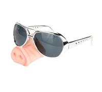 AUYXSSZ Lunettes de Mascarade de décoration de Cosplay, Lunettes de fête créatives, Choix génial pour Les Festivals et Les événements, Accessoires de, Argent, 15 x 7 cm