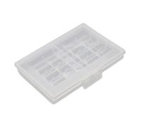 AUYXSSZ Organiseur de Piles Transparent pour 10 Piles AA/AAA. Léger et Facile d'accès, il Permet de Les Partout. Rangement Anti-Perte pour 10 AA/AAA.