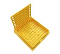 AUYXSSZ Porte-pochoirs pratique pour gabarits de notes, organiseur et distributeur de fournitures de bureau pour une productivité accrue, Jaune, 9.5 x 9.5 cm