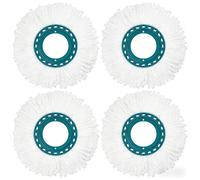 AVAENZO Lot de 4 têtes de Rechange en Microfibre pour Balai Leifheit Clean Twist Disc Mop Systèmes pour Tous Les Types de sols