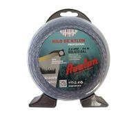 Avalon - Fil hélicoïdal en Nylon Universel pour débroussailleuse et Tondeuse (2,4 mm x 44 m)