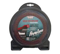 Avalon - Fil hélicoïdal en Nylon Universel pour débroussailleuse et Tondeuse (3 mm x 55 m)