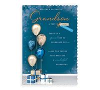 Avant Garde Studios Carte d'anniversaire pour petit-fils - 22,9 x 15,2 cm