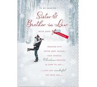 Avant Garde Studios Carte de Noël « To my Amazing Sister & Brother In Law Hug Couple » - 25,4 x 17,8 cm