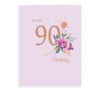 AvantGarde Studios Carte d'anniversaire pour anniversaire 90 ans 20,3 x 15,2 cm