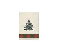 Avanti Linens Spode Collection Sapin de Noël Serviette en Coton Motif Tartan Rouge