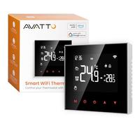AVATTO Thermostat pour Chauffage au Sol électrique, Smart WiFi Thermostat d’Ambiance programmable, Compatible avec Alexa, Google Assistant Et Smart Live App (Connecté Via WLAN 2,4 GHz