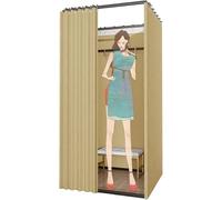 avec Kit de Rideaux, Magasin de vêtements, Salle d'essayage, Piste Mobile, cloison de confidentialité, présentoir, Centre Commercial, Bureau, Stockage temporaire, 3 Tailles