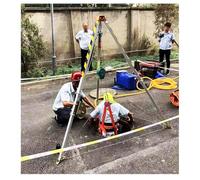 Avec treuil et dispositif antichute, palan for égouts tunnels(2600LBS winch+Rated Load 500 KG)