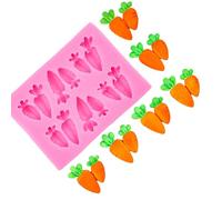 Avejjbaey Moule en Silicone pour Petites Carottes, Cuisson, Moulage de Chocolat, résine époxy, Fondant, Chocolat