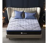 Avenco Matelas 90x200, Épaisseur 24 cm, Matelas Ressorts Ensachés Indépendants, 3 Zones de Confort, Mémoire de Forme en Gel, Matelas en Mousse de Fibre de Bambou, Parfait Soutien, Fermeté Modérée