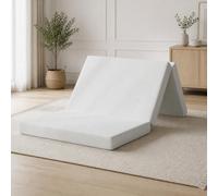 Avenco Matelas d'appoint Pliable 3 Volets, Double Mousse, 140 x 200 x 10 cm | Housse amovible et lavable, dessous antidérapant, tissu respirant, idéal pour invités, camping, voyages et camping-car