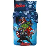 AVENGERS-MARVEL-DISNEY- PARURE DE LIT- HOUSSE DE COUETTE 140X200 CM + TAIE - 63X63 CM-NEUF-COTON.