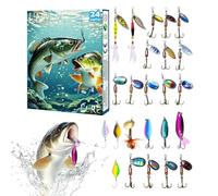 Avent De Pêche 24 Jours Calendrier De L'Avent De Pêche Pour Noël | Leurres Bass Et Crappie pour Pêcheurs Adultes Hommes Adolescents Garçons Père Extérieur Vacances