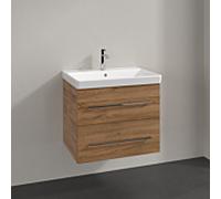Avento Villeroy und Boch vasque A89000RH 63x51,4x45,2cm, 2 tiroirs, suspendu, chêne Kansas