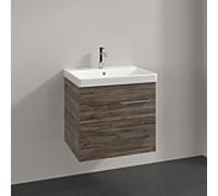 Villeroy & Boch – Meuble sous lavabo Avento A88900RK, 58×51×45 cm, 2 tiroirs, Stone Oak