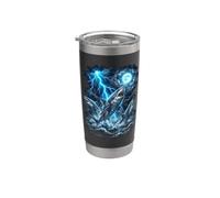 Aventure Passionnante pour Amateurs de Requins en Mer Gobelet isotherme en acier inoxydable double paroi