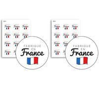 Avery - 140 Etiquettes Fabriqué En France Rondes Autocollantes - 35 Mm - Papier Recy abriqué En France - 4 Planches A4 De Stickers Fabrication Française Pour Entrepreneurs (Lot de 2)