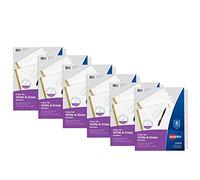 Avery Big Tab 21213 Lot de 6 intercalaires en papier avec renfort doré Blanc