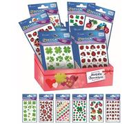 Avery España 48634 Assortiment de 60 autocollants décoratifs en papier pailleté, 6 fantasmes différents, 60 autocollants en carton