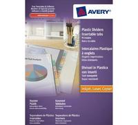 Avery Intercalaires Polypro Translucide Onglets A4+