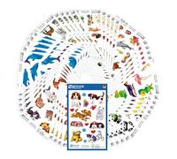 Avery Lot de 524 stickers animaux pour enfants (motiifs dauphins, chats, poissons)