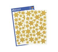 Avery Zweckform 52225 Planche de 86 autocollants de Noël Étoiles
