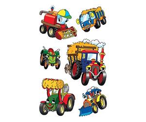 Avery Zweckform 53144 Autocollants pour enfants tracteurs 18 Aufkleber bunt