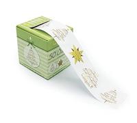 Avery Zweckform 56825 Stickers de A sur rouleau emballage Noël 50 autocollants dans une boîte Don (résistant)