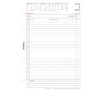 Avery Zweckform Chronoplan - Recharge pour planificateurs annuels - 2016 - Vue quotidienne - Format A5 (148 x 210 mm)