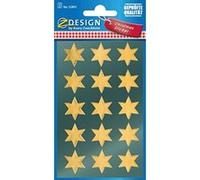 ZDesign Stickers de Noël 'étoiles', or