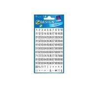 Avery zweckform etiquettes numériques z-design noir sur blanc 2f 3721